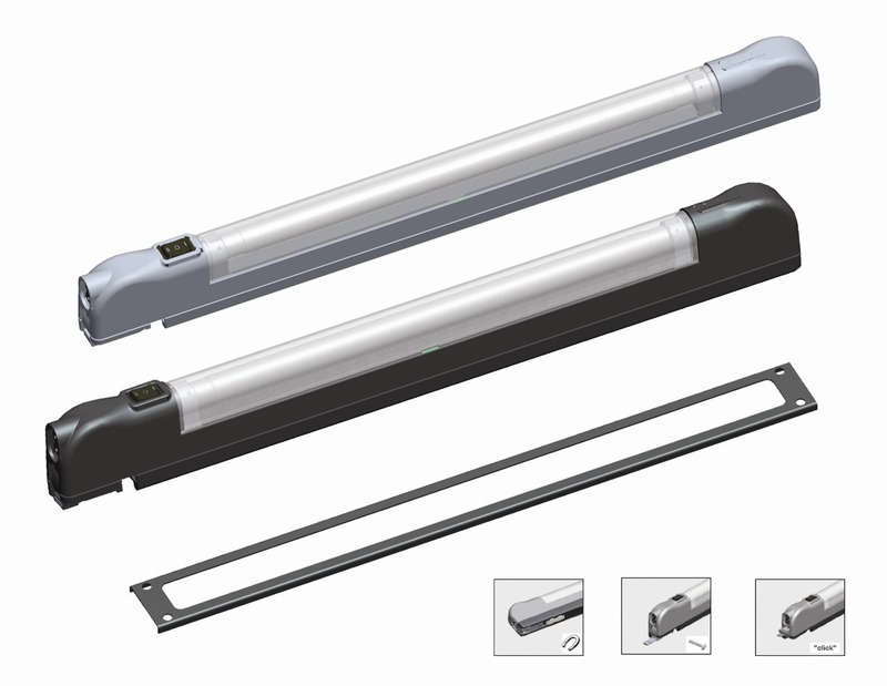 Schrankleuchte TLCL Kompakte Designleuchte LED 24V RAL9005