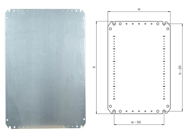 Eldon AMP Montageplatte für MultiMount (H1200xB800)